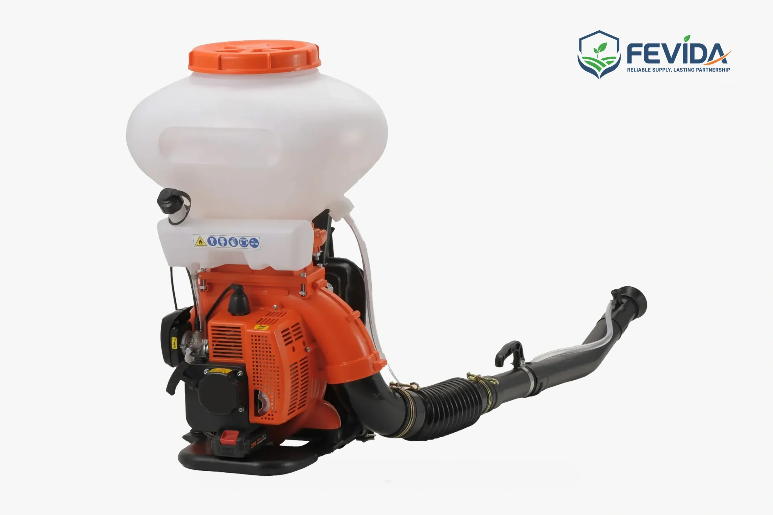 Backpack mist dusters and mist blowers for orchard spraying, crop protection and farm pest control