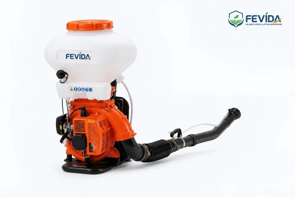 FEVIDA 3WF-3 backpack mist duster and mist blower for orchard spraying and farm pest control