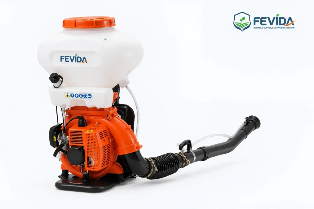 FEVIDA 3WF-3AD backpack mist duster and mist blower for orchard spraying and crop protection