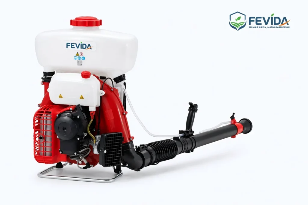 FEVIDA 3WF-423 backpack mist duster and mist blower for orchard spraying and crop protection
