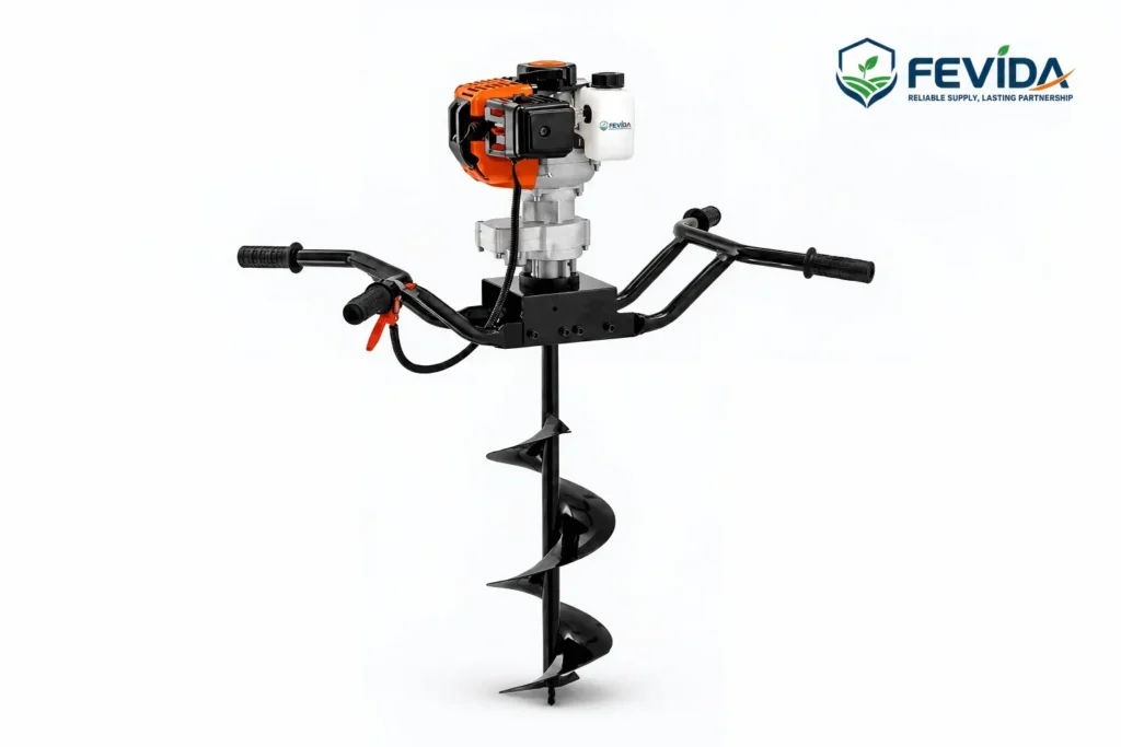 FEVIDA 3WT-150D gasoline earth auger for post hole digging and planting applications
