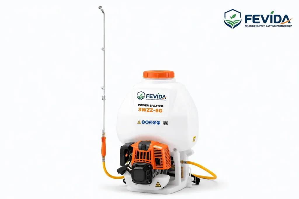 FEVIDA 3WZS-6G agricultural power sprayer for crop protection and orchard spraying