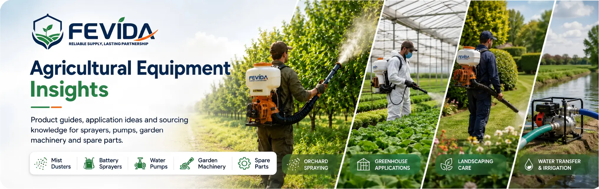 FEVIDA agricultural equipment insights for sprayers, garden machinery and sourcing support