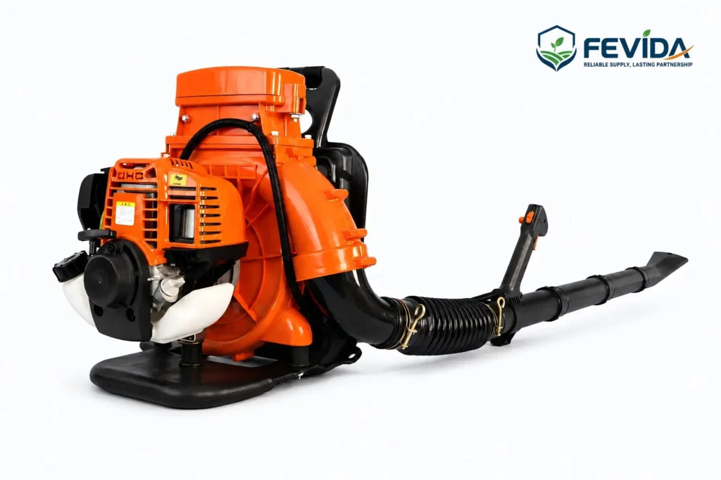 FEVIDA EB437 backpack leaf blower for garden cleaning and outdoor maintenance