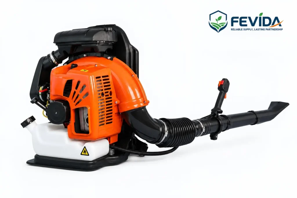 FEVIDA EB8650 backpack leaf blower for garden cleaning and professional outdoor maintenance