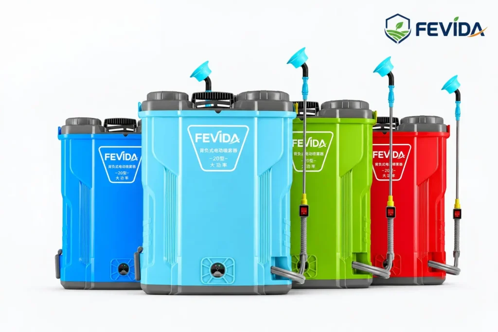 FEVIDA FHE-20L high-end electric backpack sprayer for motor mixing and agricultural spraying
