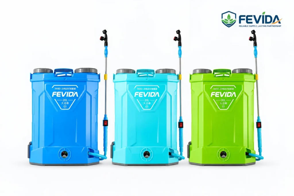 FEVIDA FHP-20L electric backpack sprayer for long runtime farm and garden spraying