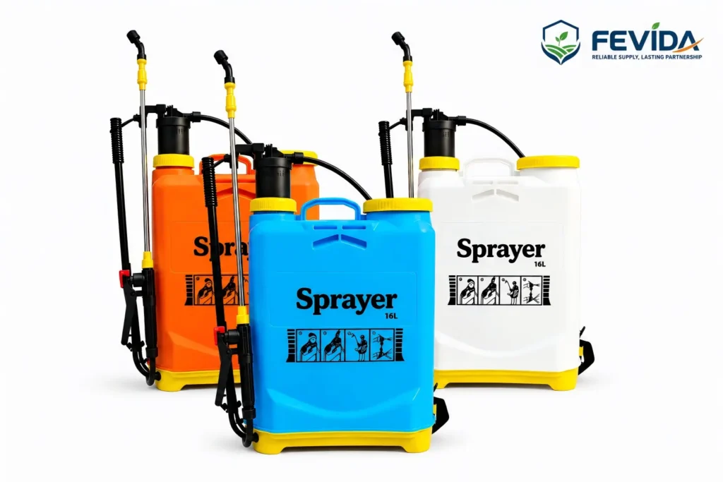 FEVIDA FMB manual backpack sprayer for agriculture, orchard, greenhouse and livestock use