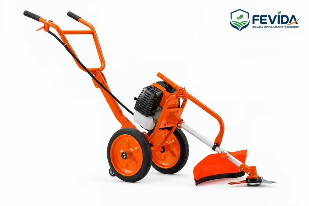 FEVIDA ST430 and ST520 push mowers for lawn mowing, garden maintenance and landscaping